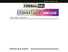 Tablet Screenshot of fireballgel.com